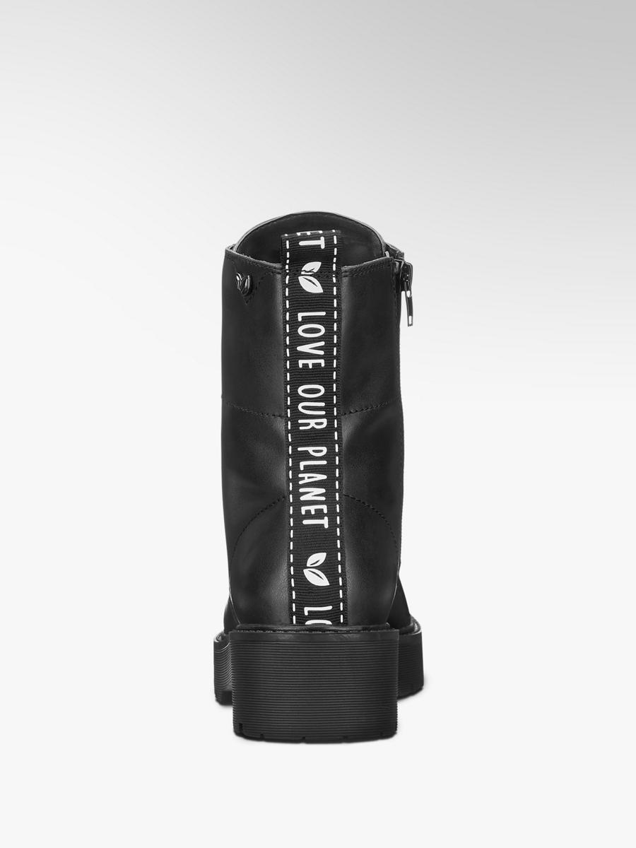 Schnürboots von Love our Planet in schwarz DEICHMANN Schnürboots von Love our Planet in schwarz DEICHMANN